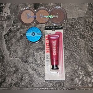 Maybelline Cheek Heat Gel-Cream Blush, Contour Trio, Cream Highlighter BNIB